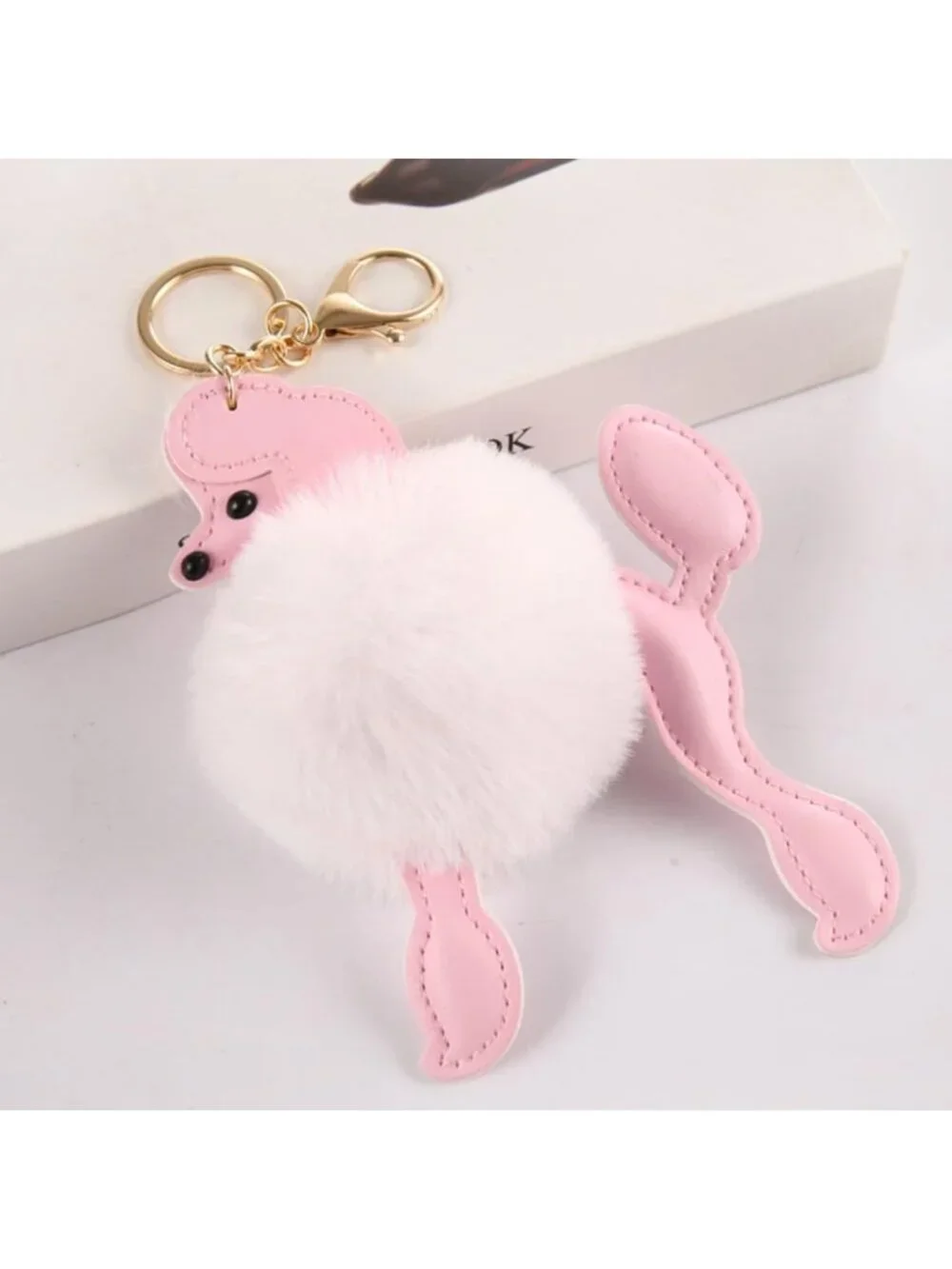 Cute Plush Poodle Keychain Multi-Pack - Cartoon Puppy Bag Decor & Gift Idea